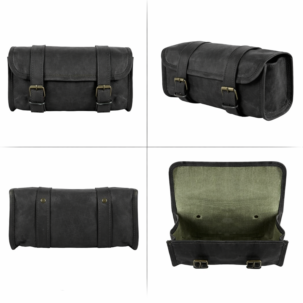 Strider Black Motorbike Side Pouch