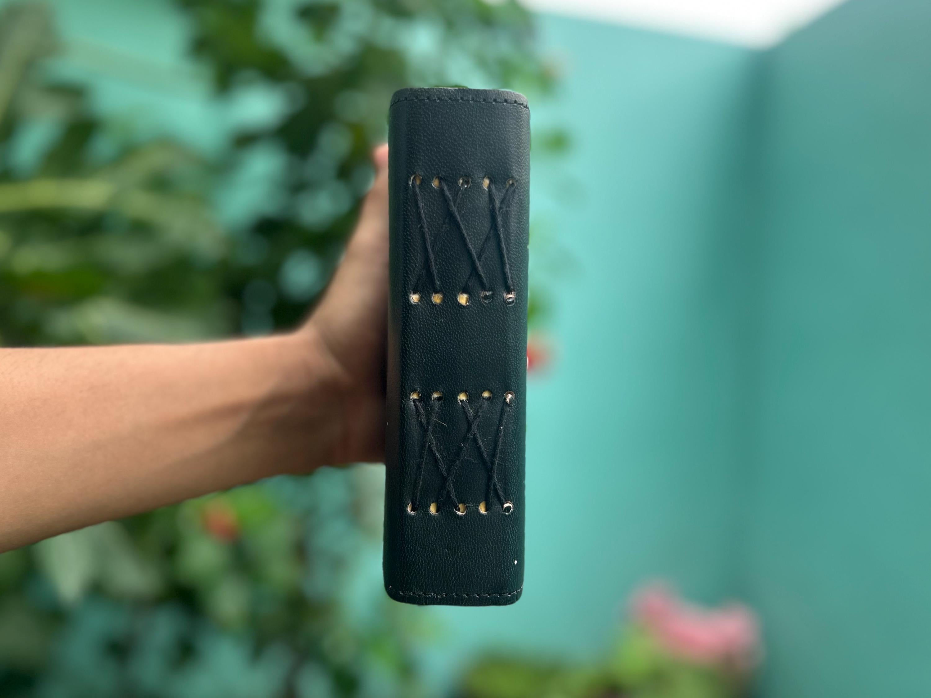 Set of 2 Leather Journals – Lock & Key and Moon Universe (7×5 in)