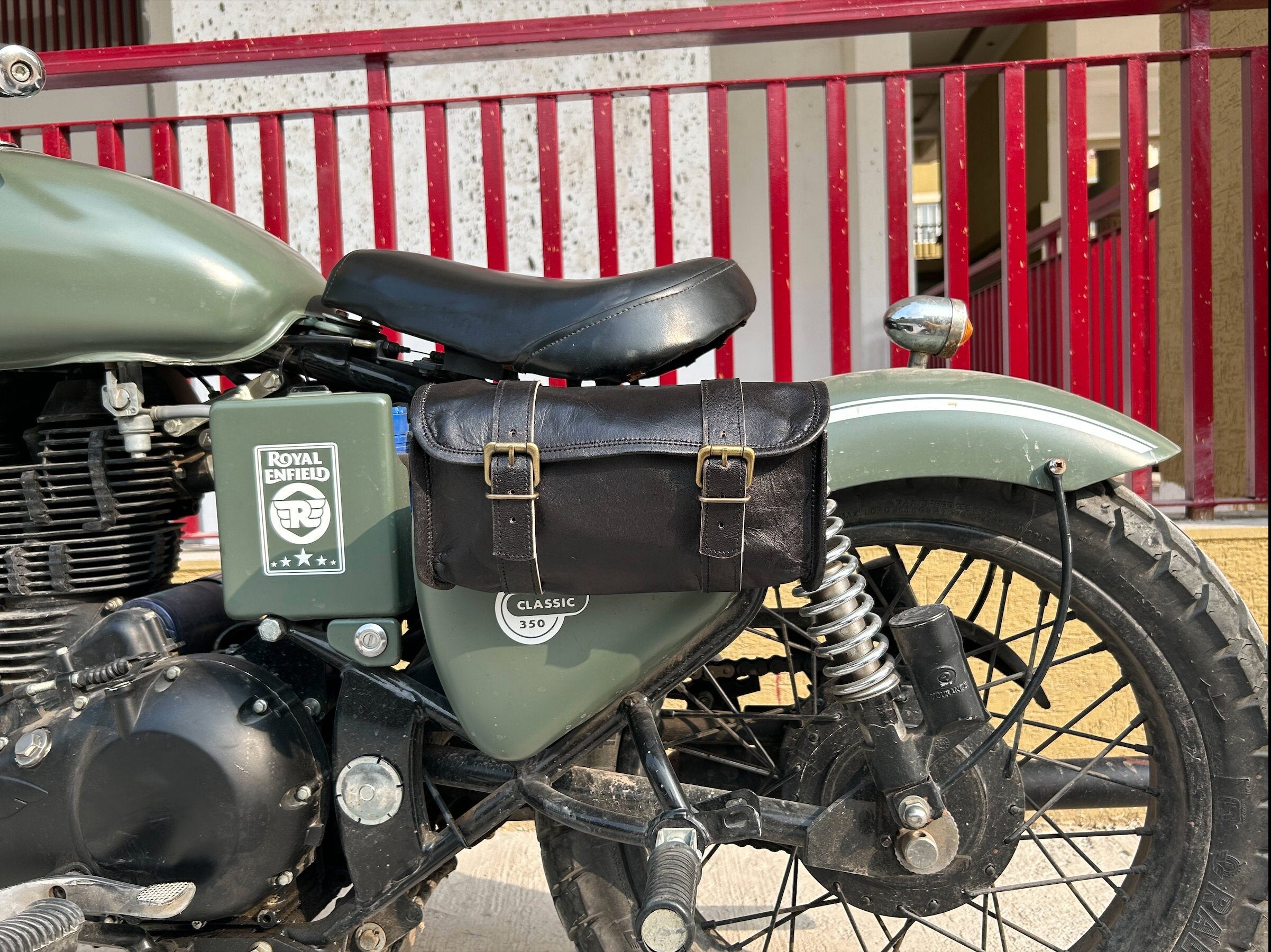 Strider Black Motorbike Side Pouch