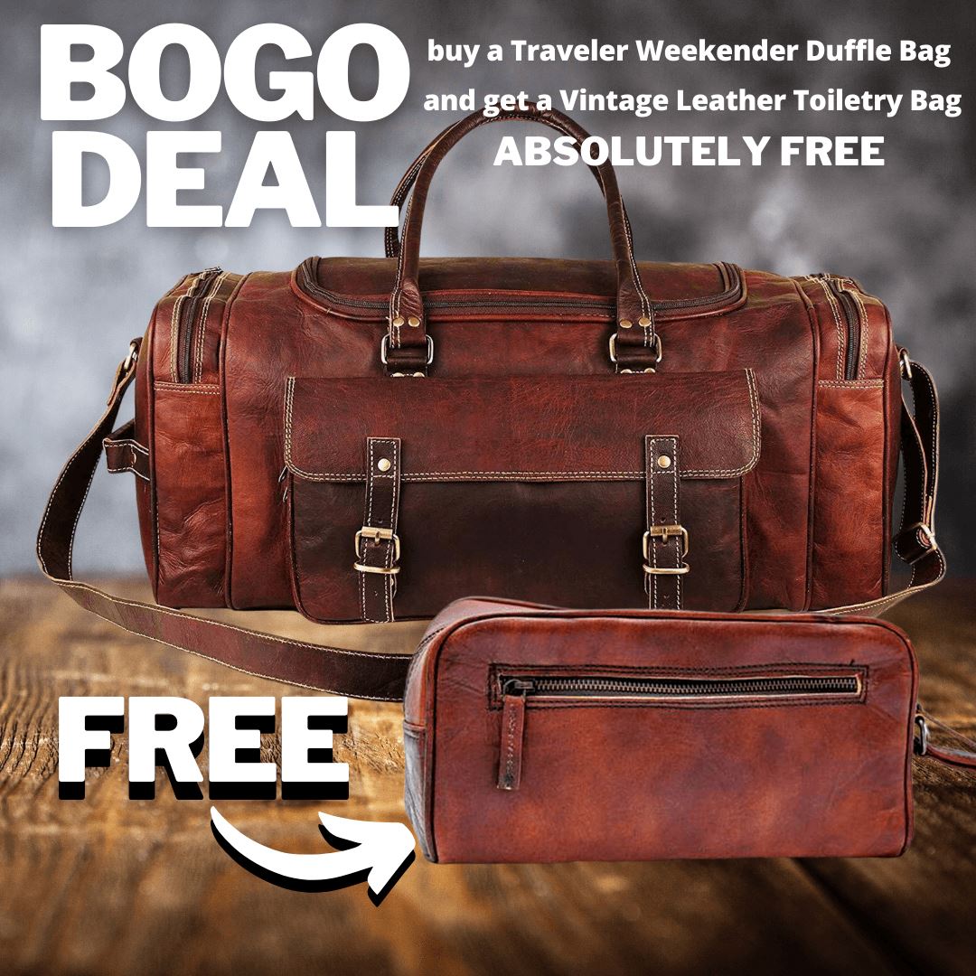 Traveler Weekender Duffle Bag + FREE Toiletry Bag
