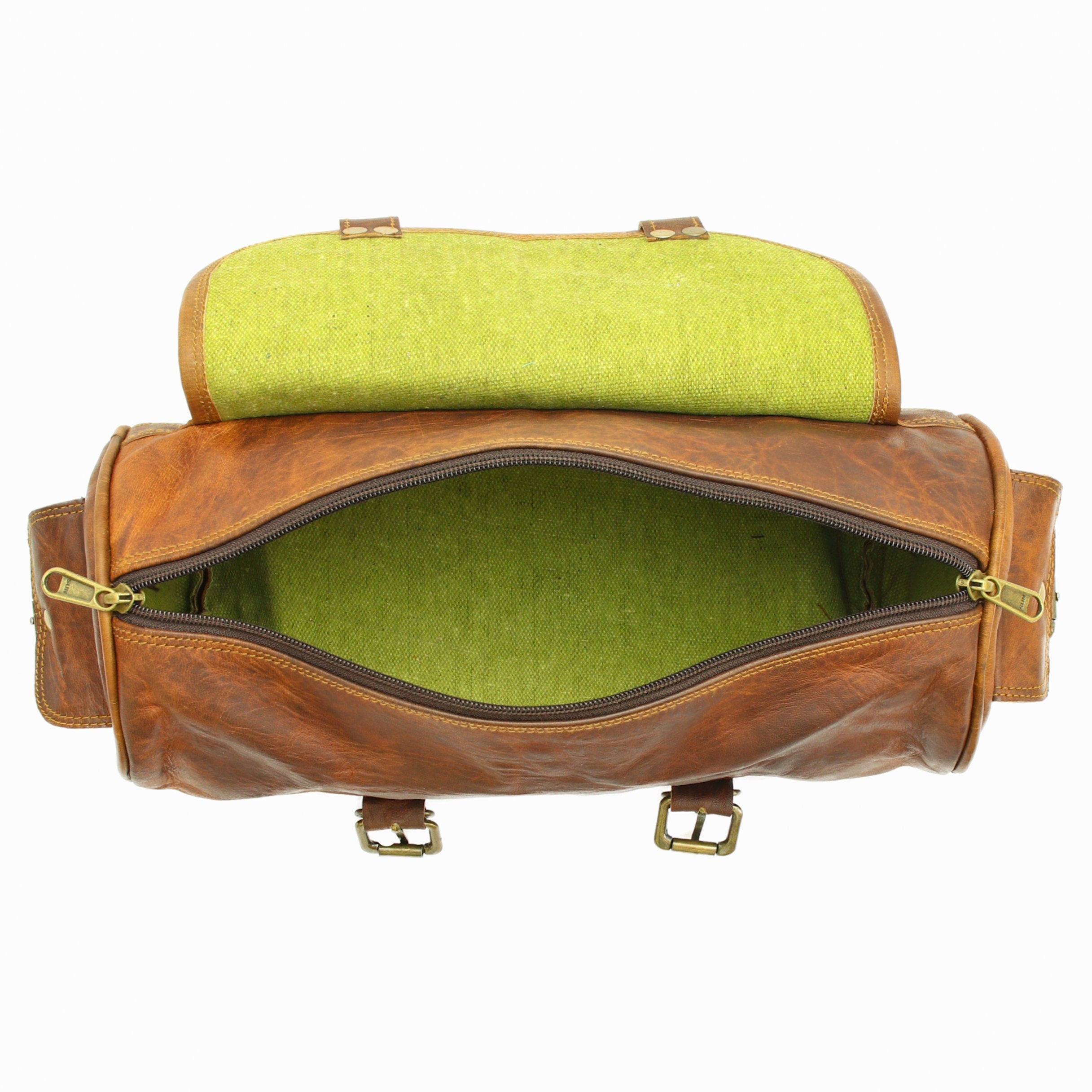 Rogue Rider Brown Motorcycle Saddle Bag