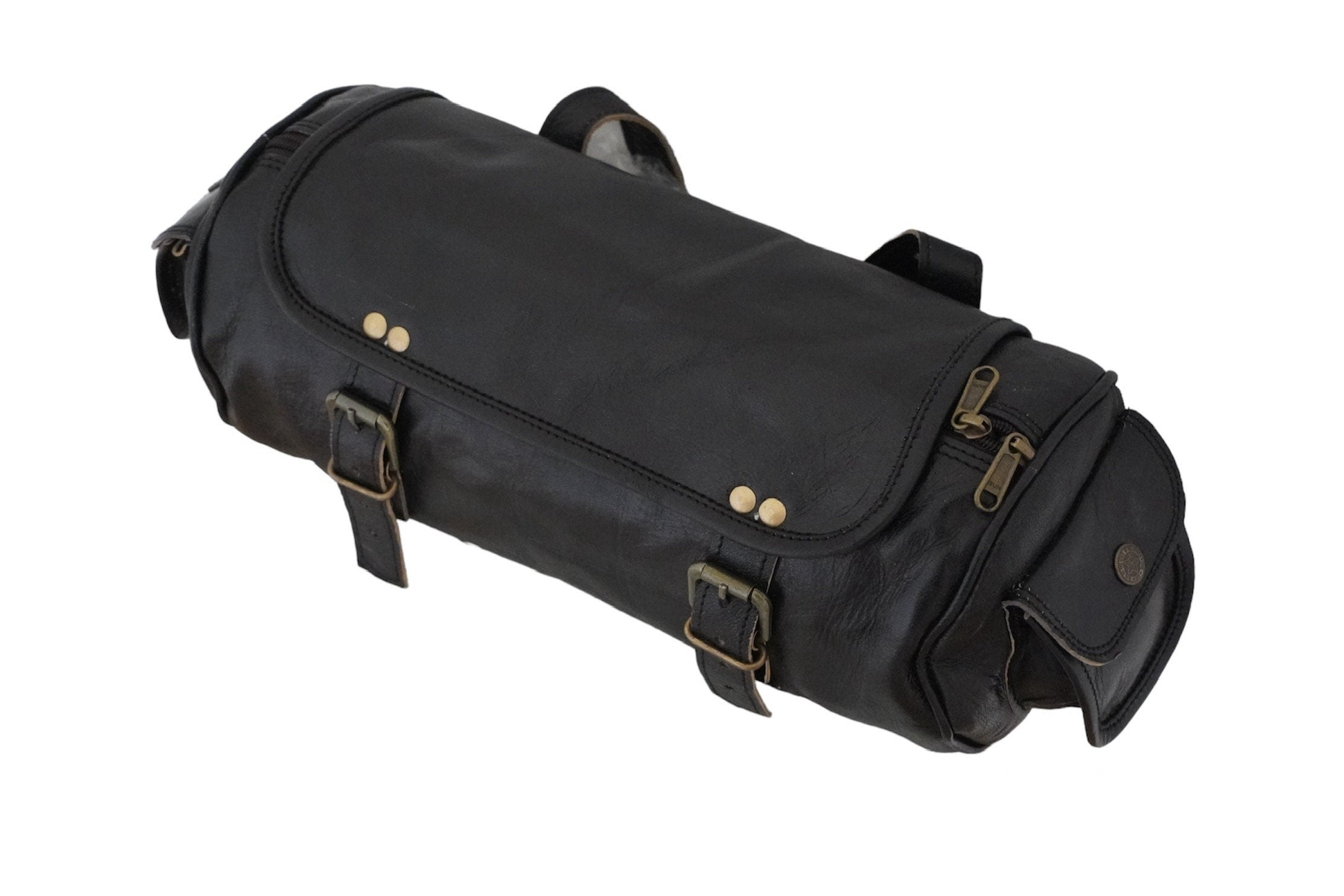 Rogue Rider Black Motorcycle Saddle Bag