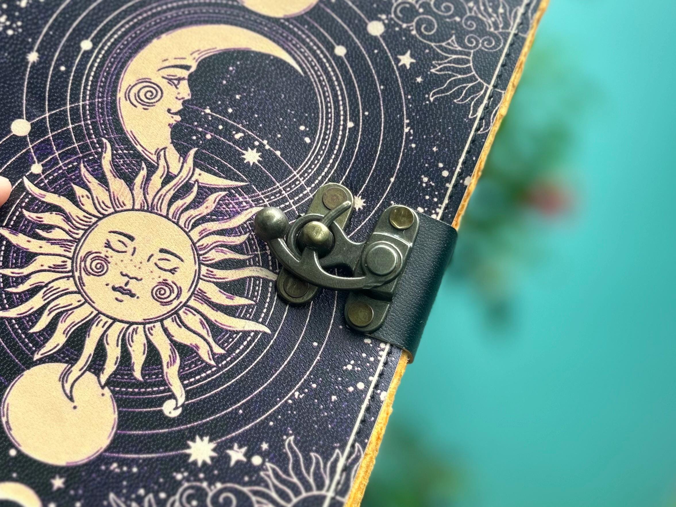 Set of 2 Leather Journals – Sun & Moon (7×10 in) and Tree of Life (8×6 in)