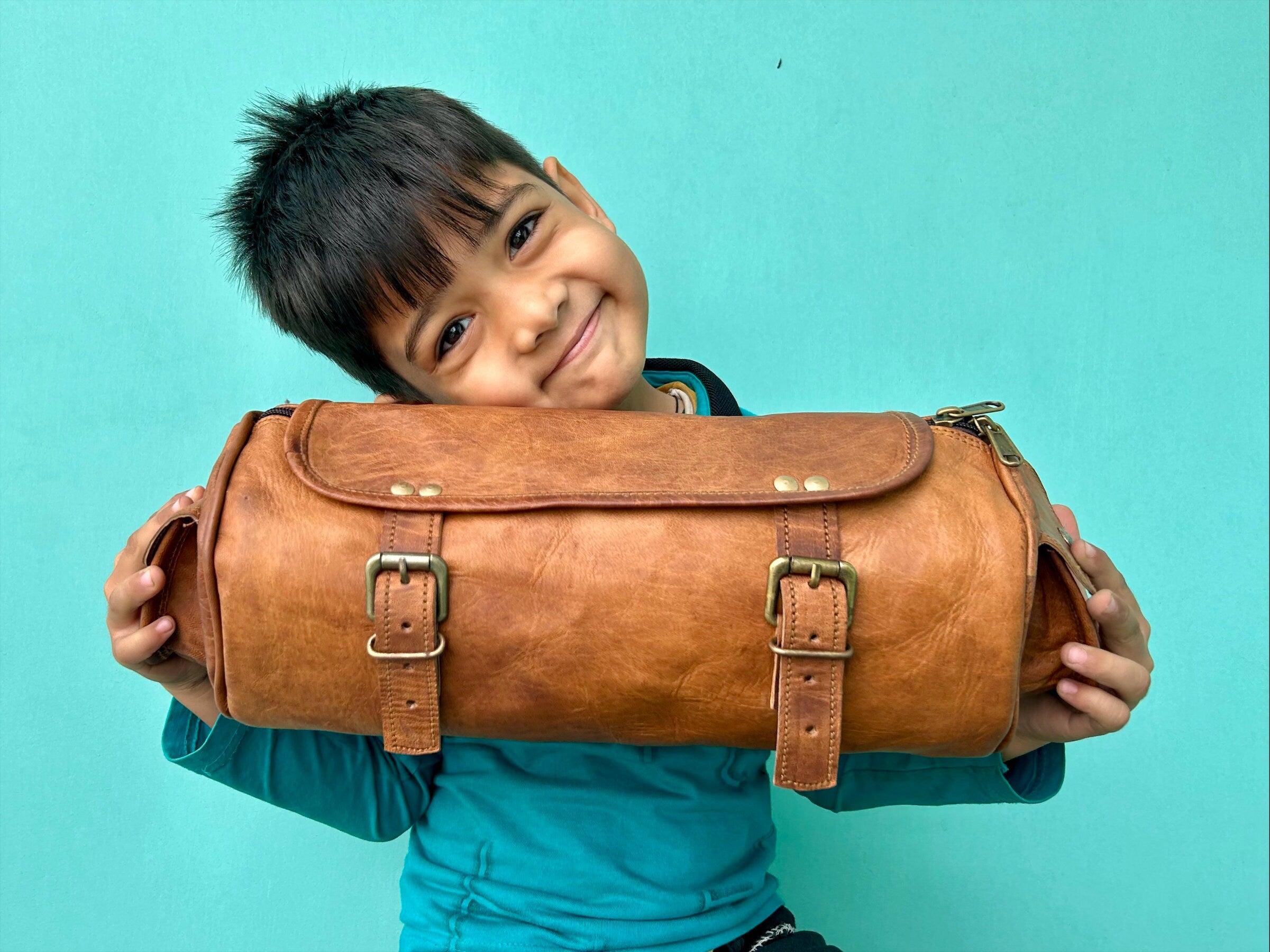 Rogue Rider Brown Motorcycle Saddle Bag