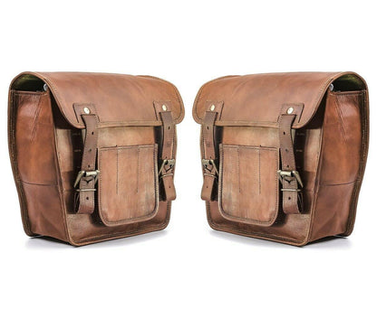 Ranger Brown Motorcycle Saddle Bag