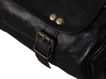 Rogue Rider Black Motorcycle Saddle Bag