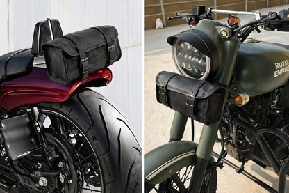 Strider Black Motorbike Side Pouch