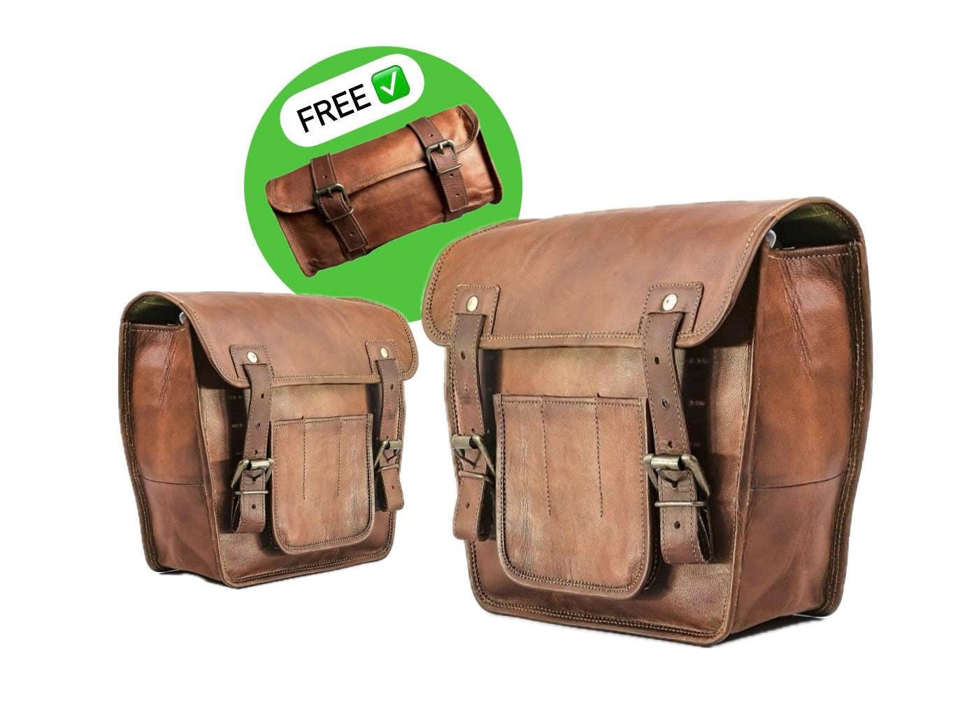 Ranger Brown Motorcycle Saddle Bag