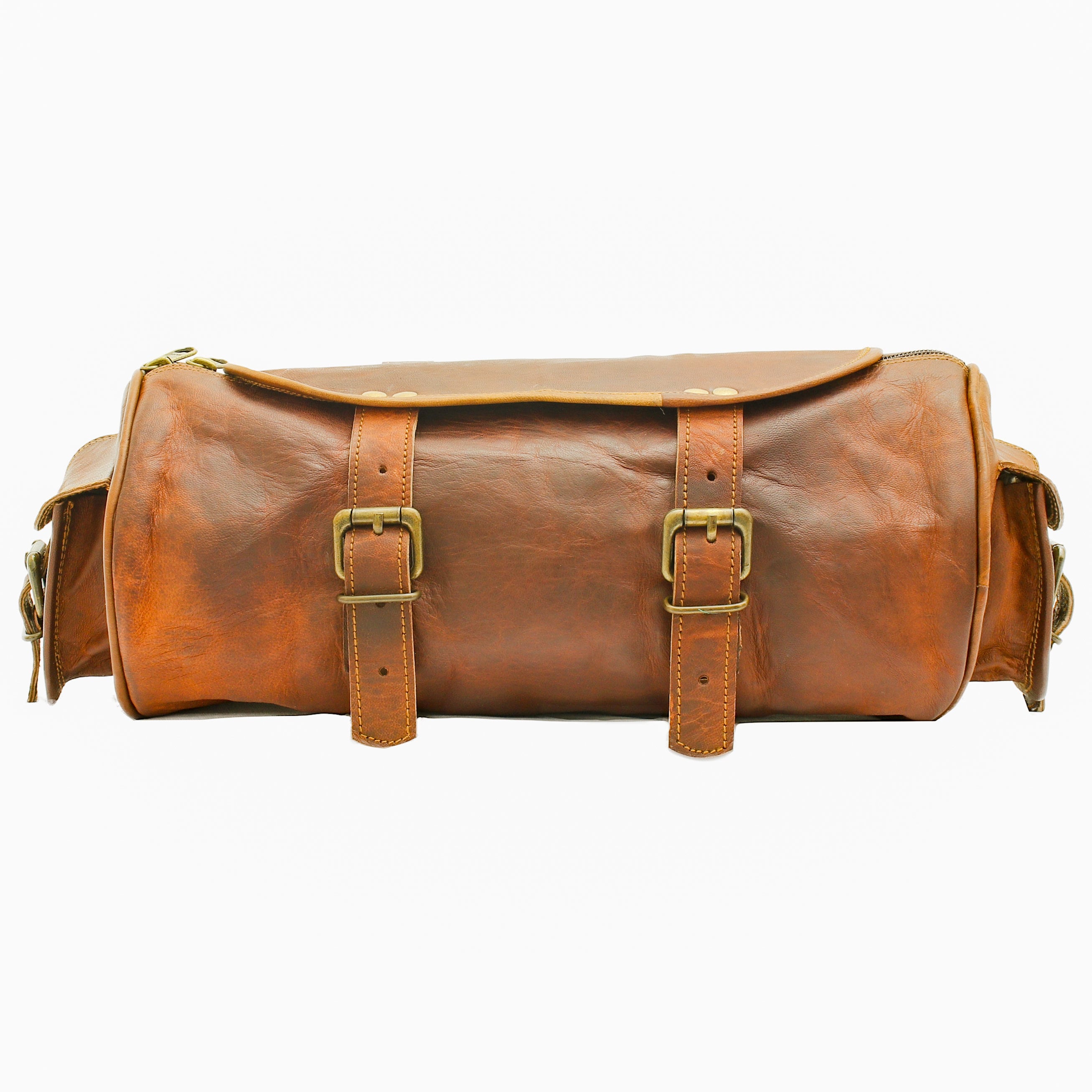 Rogue Rider Brown Motorcycle Saddle Bag